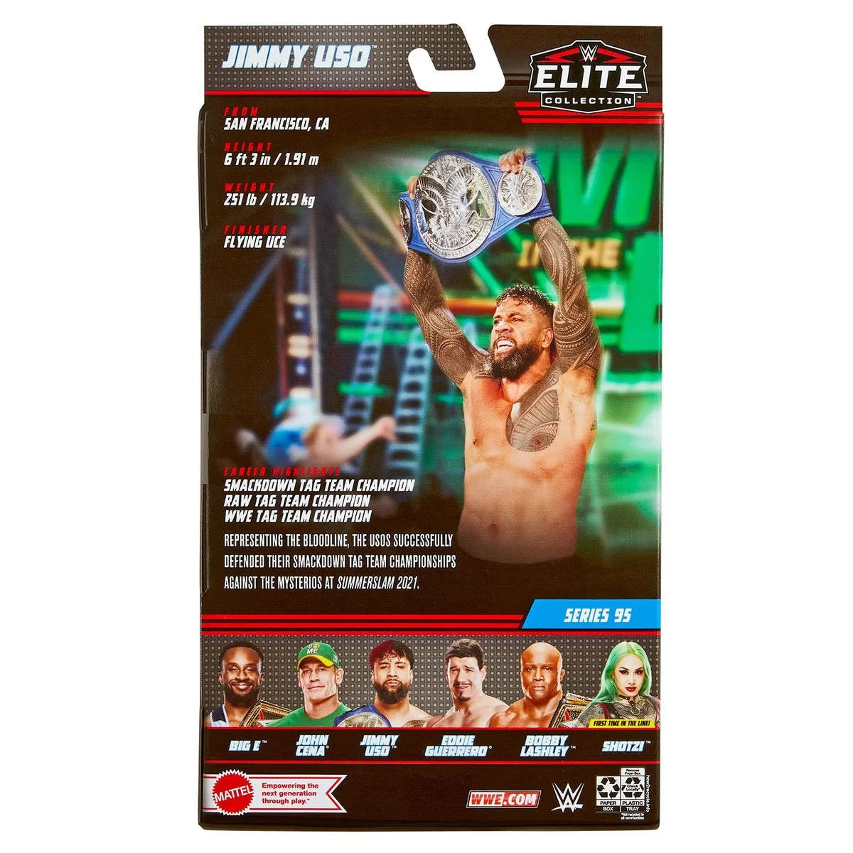 WWE Elite Collection Series 95 Jimmy Uso Hasbro